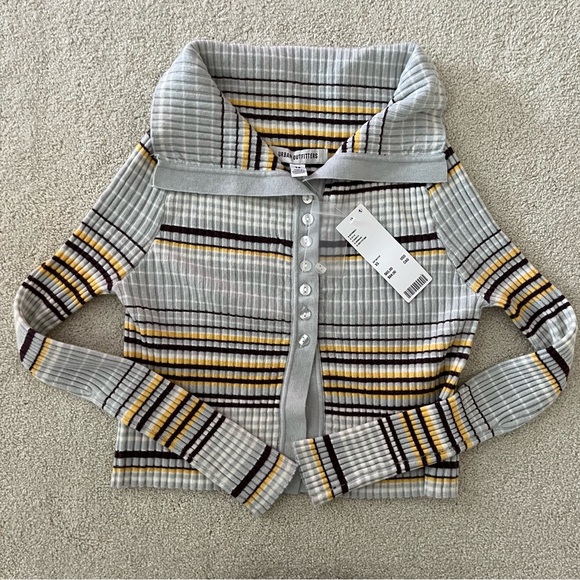 Urban outfitters Cropped
Flyaway Cardigan striped sweater boho y2k - Picture 4 of 9